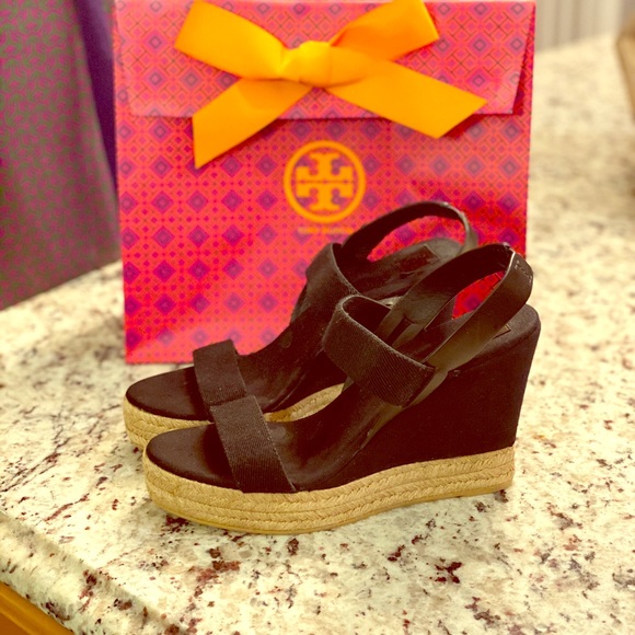 Size 10 Tory Burch Wedges - Picture 1 of 7